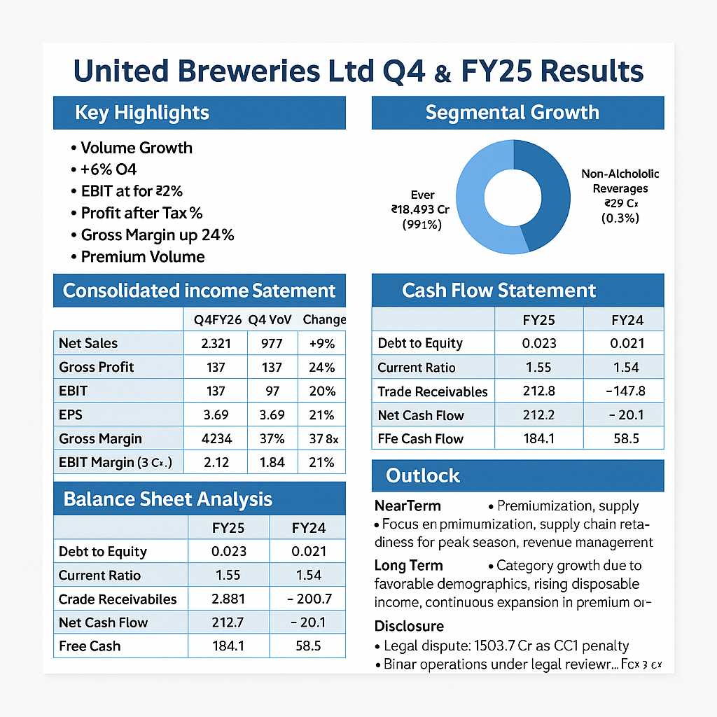 United Breweries Ltd (UBL) Q4 & FY25 Results Analysis: Brewing Growth with Consistency